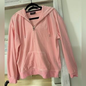 Juicy Couture Pink Velour Zip Up